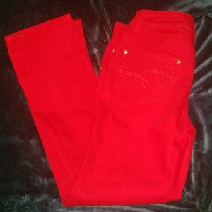 Justice nwot red jeans 10 1/2